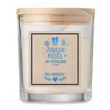 Bougie Joyeux noël au meilleur Amour Noël