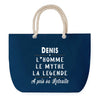 Sac de plage Bleu anse corde Denis Retraite