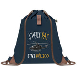 sac a dos bleu coton recycle avec pochette idee cadeau originale pour collegue ami prof ou membre de la famille cadeau mixte noel anniversaire secret santa ou depart au travail sac leger pratique et ecologique design breton moderne