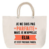 Sac Fête des Mères Mamie Famille Idée Cadeau anniversaire Noël Travail Boulot Métier Départ Retraite Collègue Femme cabas shopping plage