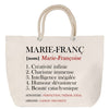 Sac Fête des Mères Mamie Famille Idée Cadeau anniversaire Noël Travail Boulot Métier Départ Retraite Collègue Femme cabas shopping plage