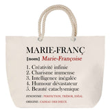 Sac Fête des Mères Mamie Famille Idée Cadeau anniversaire Noël Travail Boulot Métier Départ Retraite Collègue Femme cabas shopping plage