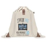 Sac à dos avec pochette J'peux pas Imprimante 3D
