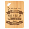 Planche bambou gravée personnalisée homme idée cadeau Fête des Pères apéro 30×20 prénom cuisine plateau fromage anniversaire noel papa papi 
