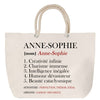 Sac Fête des Mères Mamie Famille Idée Cadeau anniversaire Noël Travail Boulot Métier Départ Retraite Collègue Femme cabas shopping plage