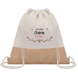 Sac Fête des Mères Mamie Maman Cadeau anniversaire Noël Travail Métier Départ Retraite Collègue Femme cabas shopping plage