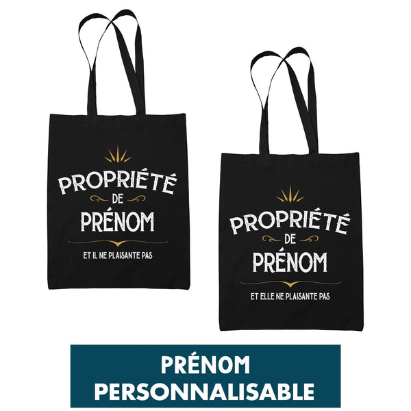 Tote Bag personnalisable Propriété Prénom / Métier - Planetee
