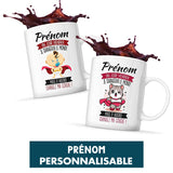 Mug personnalisable Prénom changez le monde (et ma couche!) - Planetee