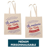 Tote Bag personnalisable Meilleur(e) Prénom / Métier du monde - Planetee