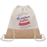 Sac Fête des Pères Papi Papa Cadeau anniversaire Noël Travail Boulot Métier Départ Retraite Collègue Homme cabas shopping plage