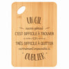 Planche bambou gravée personnalisée homme idée cadeau Fête des Pères apéro 30×20 prénom cuisine plateau fromage anniversaire noel papa papi 