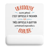 Tapis de souris ergonomique avec repose-poignet, accessoire bureau pour femme et homme, fête des pères, cadeau pas cher, idée cadeau fête des mères, secret santa, départ à la retraite, télétravail et gaming