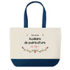 Sac de shopping bleu Auxiliaire de Puériculture au Top