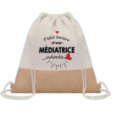 Sac Fête des Mères Mamie Maman Cadeau anniversaire Noël Travail Métier Départ Retraite Collègue Femme cabas shopping plage