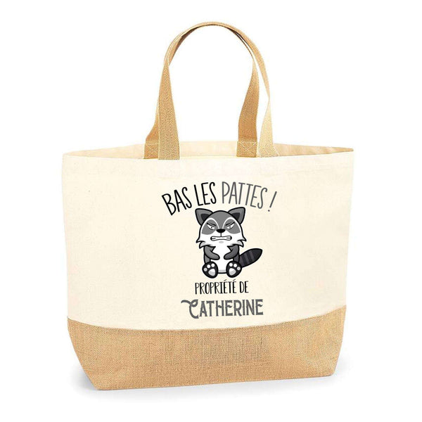 Sac Jute Fête des Mères Fêtes des Pères Mamie Papi Famille Idée Cadeau anniversaire Noël Travail Boulot Métier Départ Retraite Collègue Femme Homme