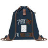 sac a dos bleu coton recycle avec pochette idee cadeau originale pour collegue ami prof ou membre de la famille cadeau mixte noel anniversaire secret santa ou depart au travail sac leger pratique et ecologique design breton moderne