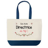 Sac de shopping bleu Directrice au Top