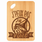 Planche bambou gravée personnalisée femme homme idée cadeau Fête des Mères Fête des Pères apéro papa maman prénom cuisine plateau fromage