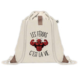 Sac à dos avec pochette Férias c'est la Vie