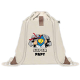 Sac à dos avec pochette Super Papy