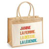 Sac Fête des Mères Mamie MAman Soeur Femme Famille Idée Cadeau anniversaire Noël Travail Boulot Métier Départ Retraite Collègue Femme cabas shopping plage