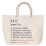 Sac Fête des Mères Mamie Famille Idée Cadeau anniversaire Noël Travail Boulot Métier Départ Retraite Collègue Femme cabas shopping plage