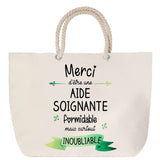 Sac Fête des Mères Mamie Famille Idée Cadeau anniversaire Noël Travail Boulot Métier Départ Retraite Collègue Femme cabas shopping plage