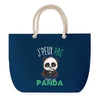 Sac de plage Bleu anse corde J'peux Pas Panda