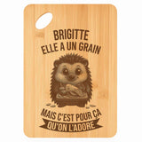 Planche bambou gravée personnalisée femme idée cadeau Fête des Mères apéro 30×20 prénom cuisine plateau fromage anniversaire noel maman mamie