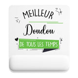 Tapis de souris ergonomique avec repose-poignet, accessoire bureau pour femme et homme, fête des pères, cadeau pas cher, idée cadeau fête des mères, secret santa, départ à la retraite, télétravail et gaming