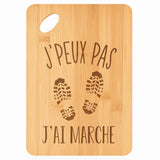 Planche bambou gravée personnalisée femme homme idée cadeau Fête des Mères Fête des Pères apéro papa maman prénom cuisine plateau fromage