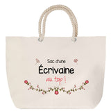 Sac Fête des Mères Mamie Famille Idée Cadeau anniversaire Noël Travail Boulot Métier Départ Retraite Collègue Femme cabas shopping plage