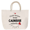 Sac Fête des Mères Mamie Famille Idée Cadeau anniversaire Noël Travail Boulot Métier Départ Retraite Collègue Femme cabas shopping plage