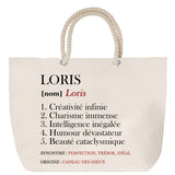 Sac Fête des Mères Mamie Famille Idée Cadeau anniversaire Noël Travail Boulot Métier Départ Retraite Collègue Femme cabas shopping plage