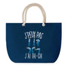 Sac de plage Bleu anse corde J'peux Pas Tai Chi