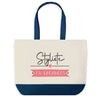 Sac de shopping bleu Styliste en Vacances