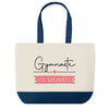 Sac de shopping bleu Gymnaste en Vacances