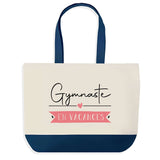 Sac de shopping bleu Gymnaste en Vacances