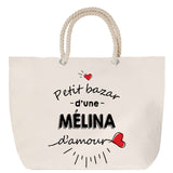 Sac Fête des Mères Mamie Famille Idée Cadeau anniversaire Noël Travail Boulot Métier Départ Retraite Collègue Femme cabas shopping plage