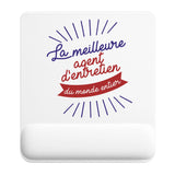Tapis de souris ergonomique avec repose-poignet, accessoire bureau pour femme et homme, fête des pères, cadeau pas cher, idée cadeau fête des mères, secret santa, départ à la retraite, télétravail et gaming