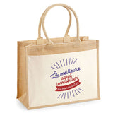 Sac Fête des Mères Mamie MAman Soeur Femme Famille Idée Cadeau anniversaire Noël Travail Boulot Métier Départ Retraite Collègue Femme cabas shopping plage