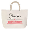 Sac Fête des Mères Mamie Famille Idée Cadeau anniversaire Noël Travail Boulot Métier Départ Retraite Collègue Femme cabas shopping plage
