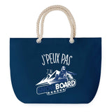 Sac de plage Bleu anse corde J'peux Pas Snowboard