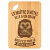 Planche bambou gravée personnalisée femme idée cadeau Fête des Mères apéro 30×20 prénom cuisine plateau fromage anniversaire noel maman mamie