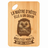 Planche bambou gravée personnalisée femme idée cadeau Fête des Mères apéro 30×20 prénom cuisine plateau fromage anniversaire noel maman mamie