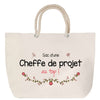 Sac Fête des Mères Mamie Famille Idée Cadeau anniversaire Noël Travail Boulot Métier Départ Retraite Collègue Femme cabas shopping plage