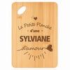 Planche bambou gravée personnalisée femme idée cadeau Fête des Mères apéro 30×20 prénom cuisine plateau fromage anniversaire noel maman mamie