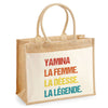 Sac Fête des Mères Mamie MAman Soeur Femme Famille Idée Cadeau anniversaire Noël Travail Boulot Métier Départ Retraite Collègue Femme cabas shopping plage