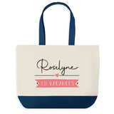 Sac de shopping bleu Roselyne en Vacances