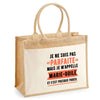 Sac Fête des Mères Mamie Famille Idée Cadeau anniversaire Noël Travail Boulot Métier Départ Retraite Collègue Femme cabas shopping plage
